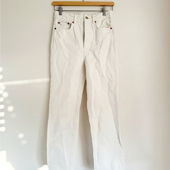 Zara Jeans The Bliss Straight White Size 2 - Picture 5 of 7
